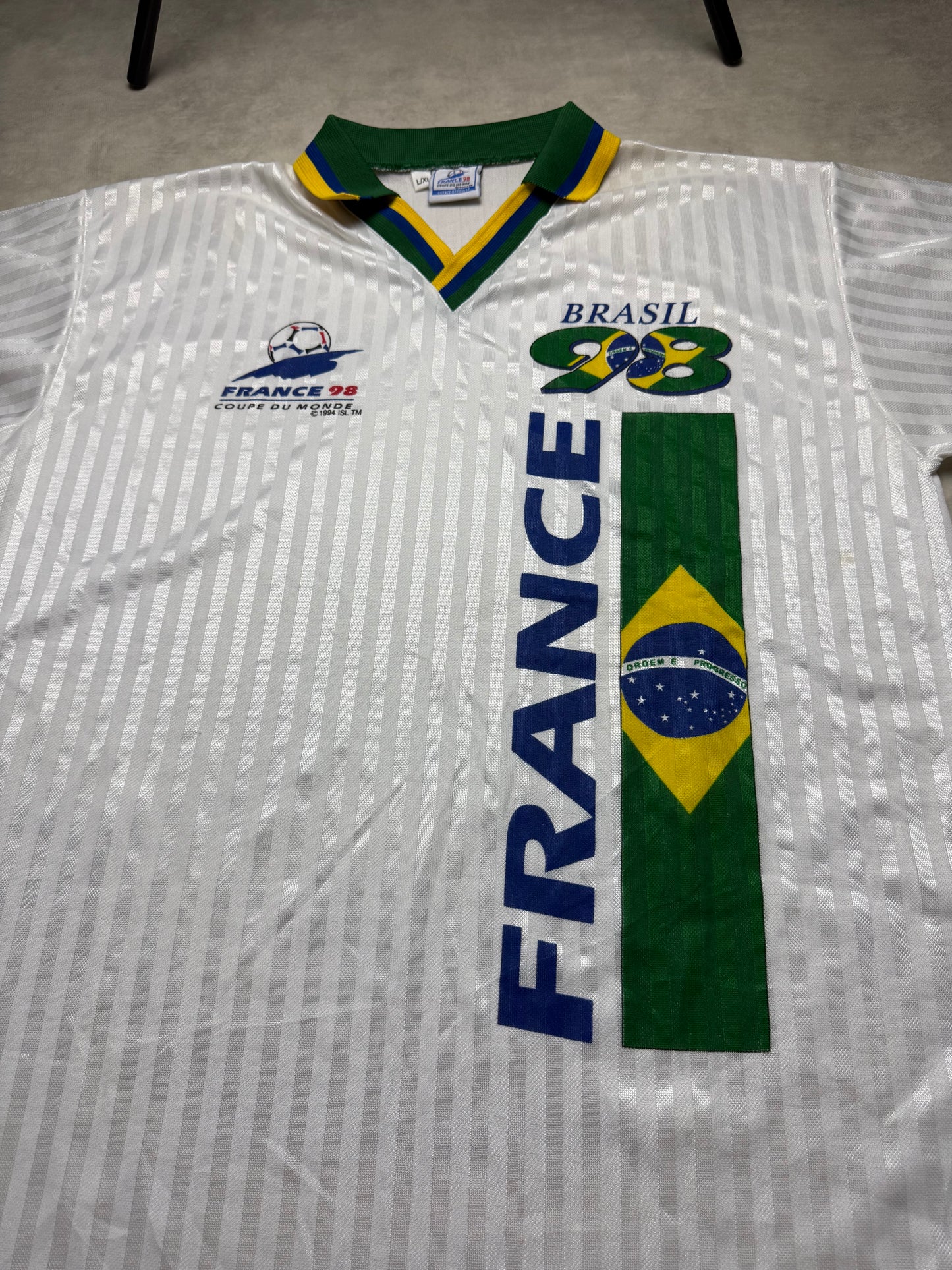 Brasilien Polohemd WM Frankreich 1998 XL