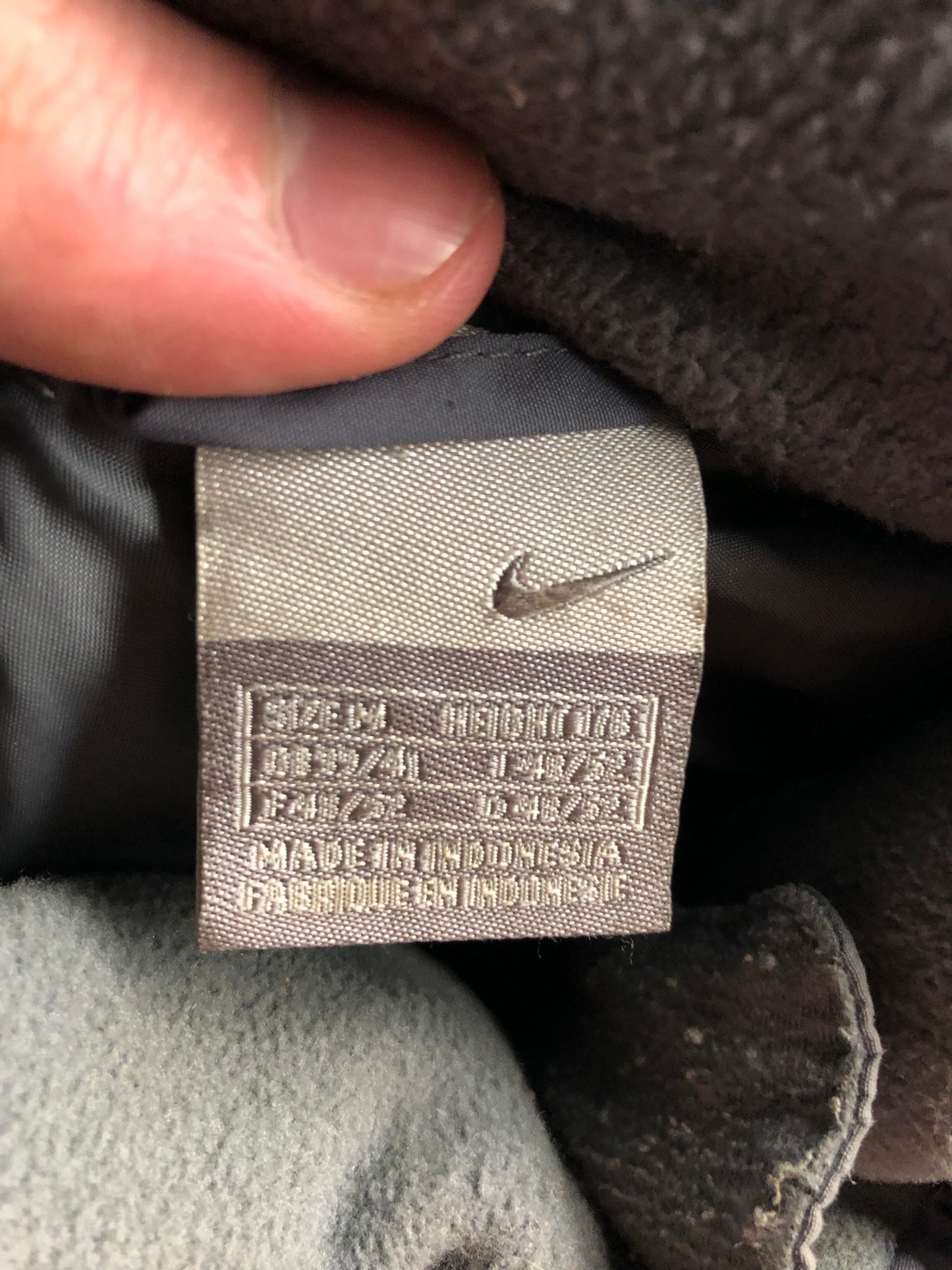 Nike Puffer Weste grau M