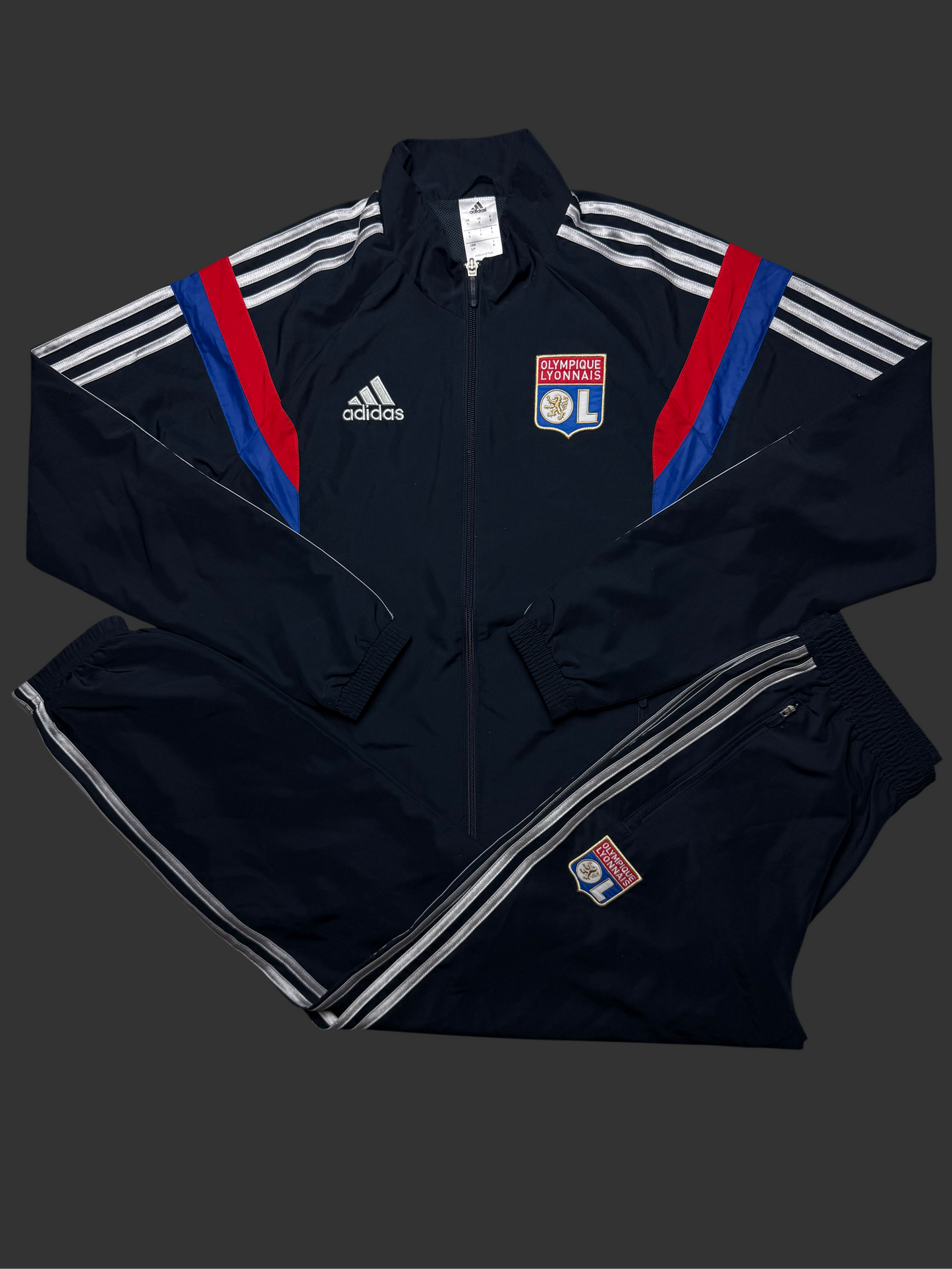 Olympique Lyon Tracksuit Adidas S