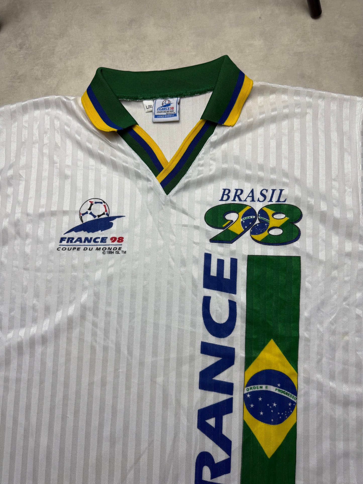 Brasilien Polohemd WM Frankreich 1998 XL