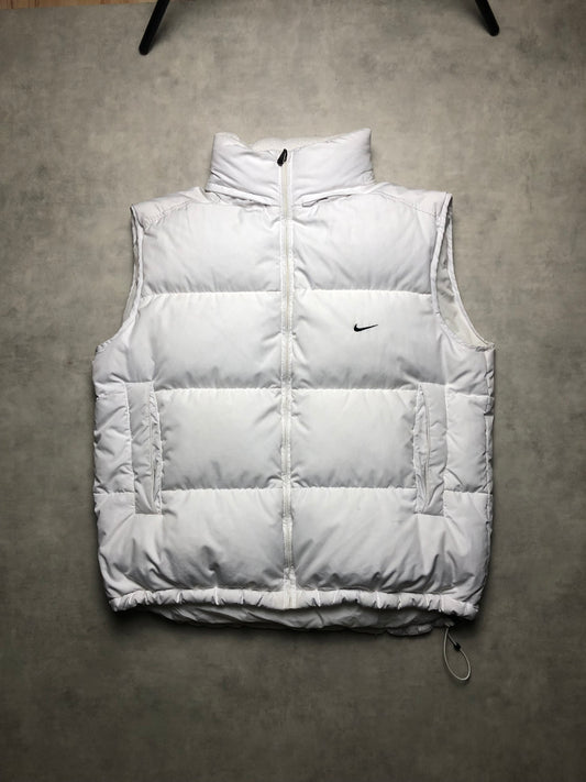 Nike Puffer Weste weiß L