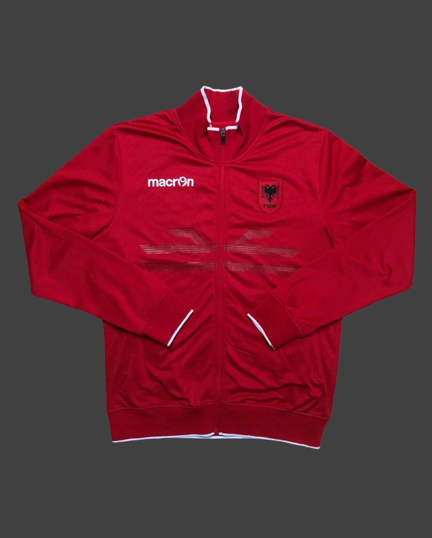 Albanien Trackjacket Macron XL