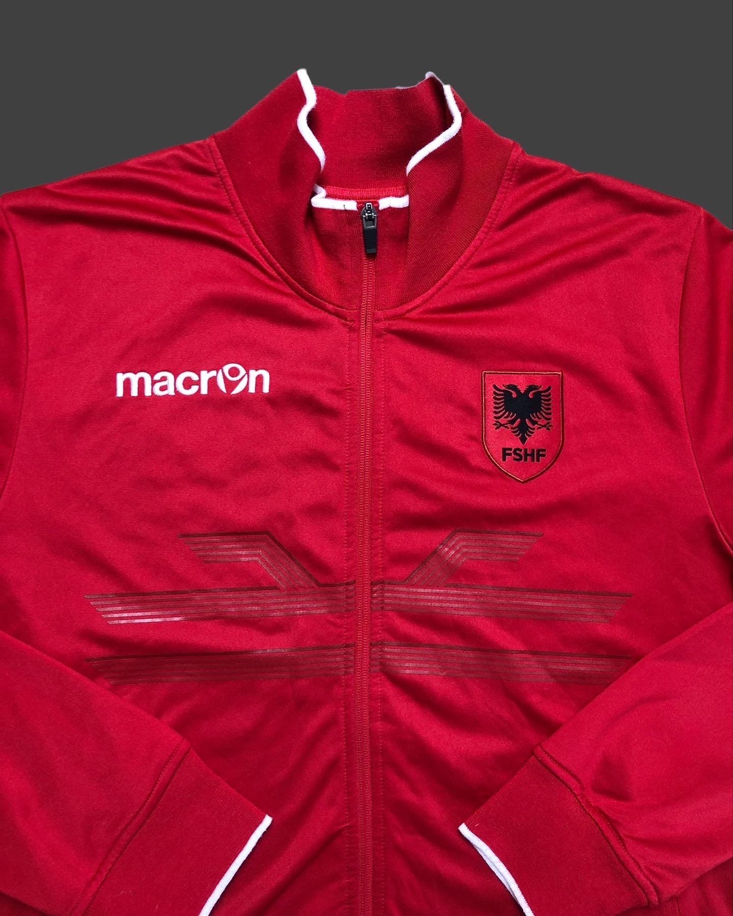 Albanien Trackjacket Macron XL