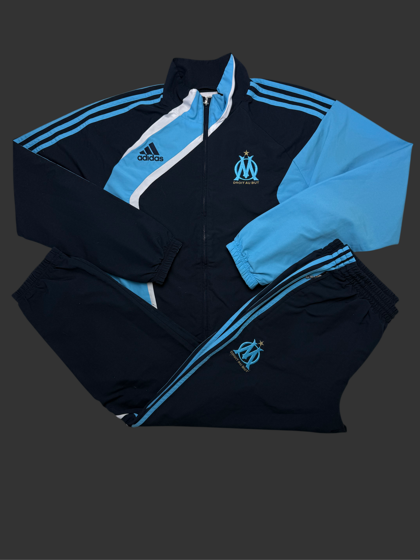 Olympique Marseille Tracksuit Adidas M & L 2009