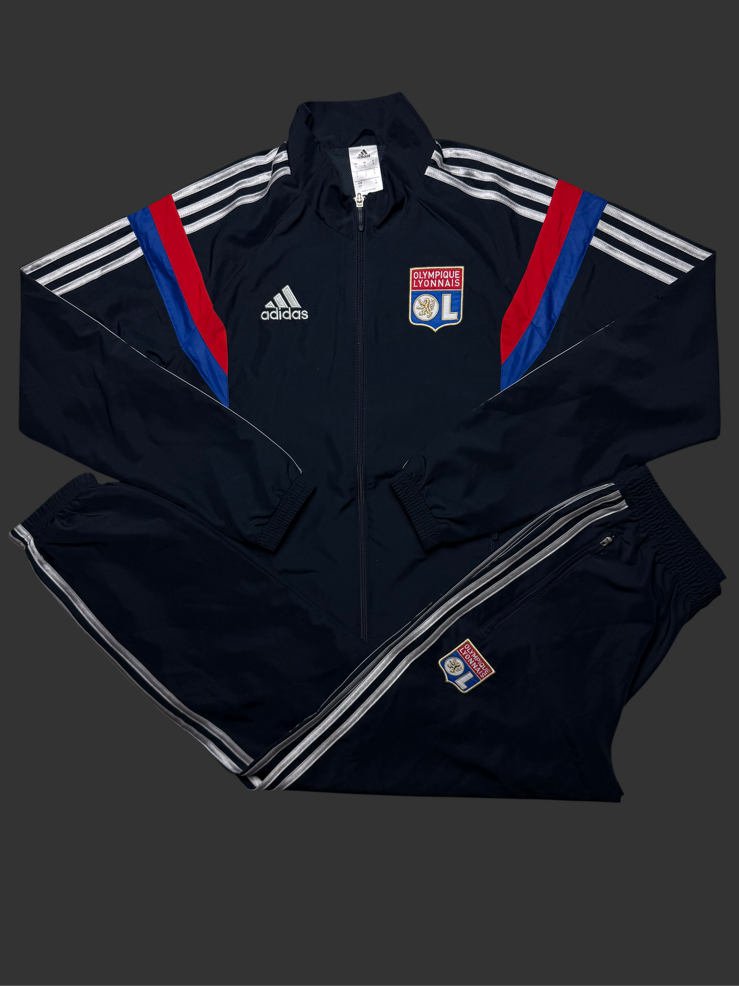 Olympique Lyon Tracksuit Adidas S