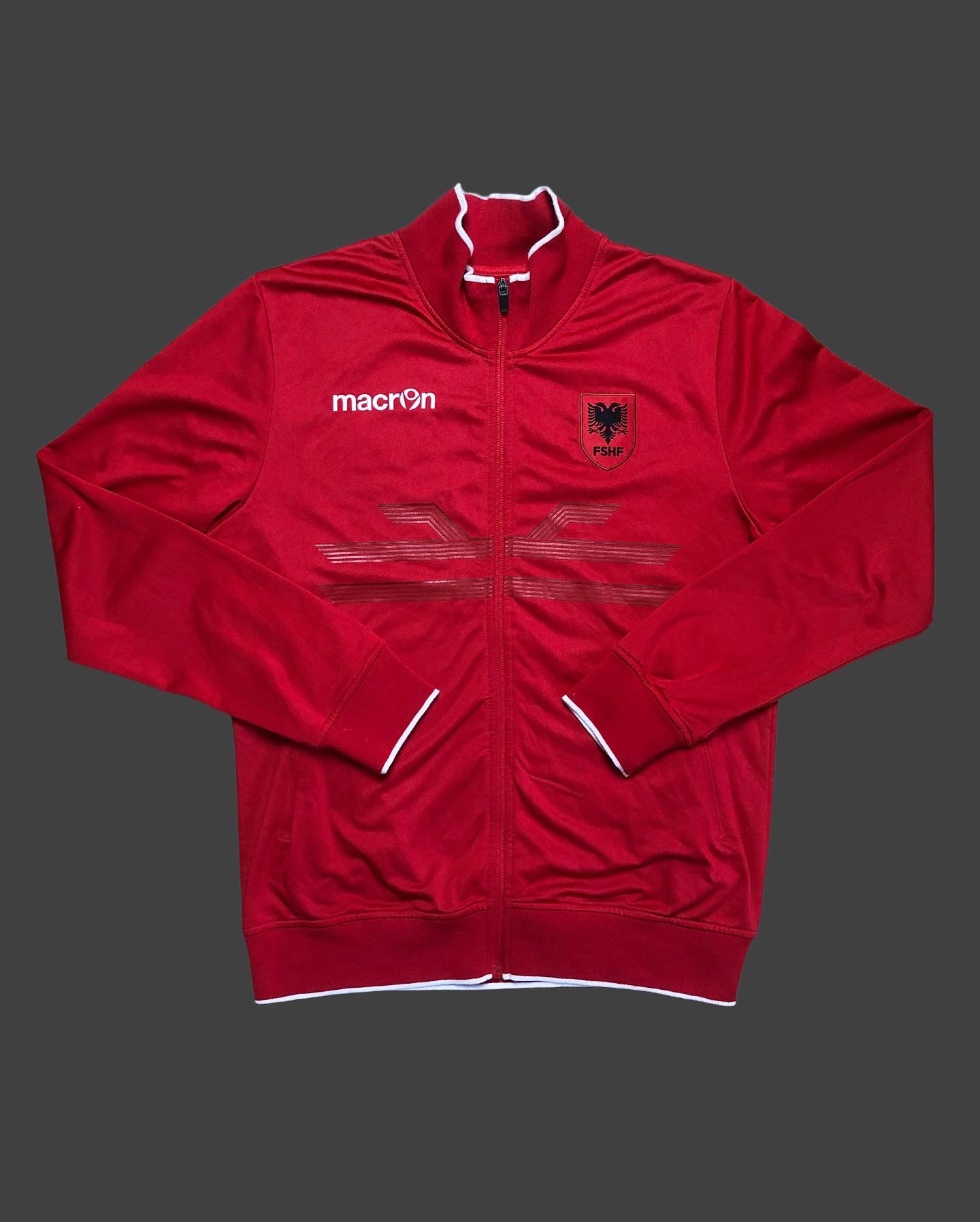 Albanien Trackjacket Macron XL