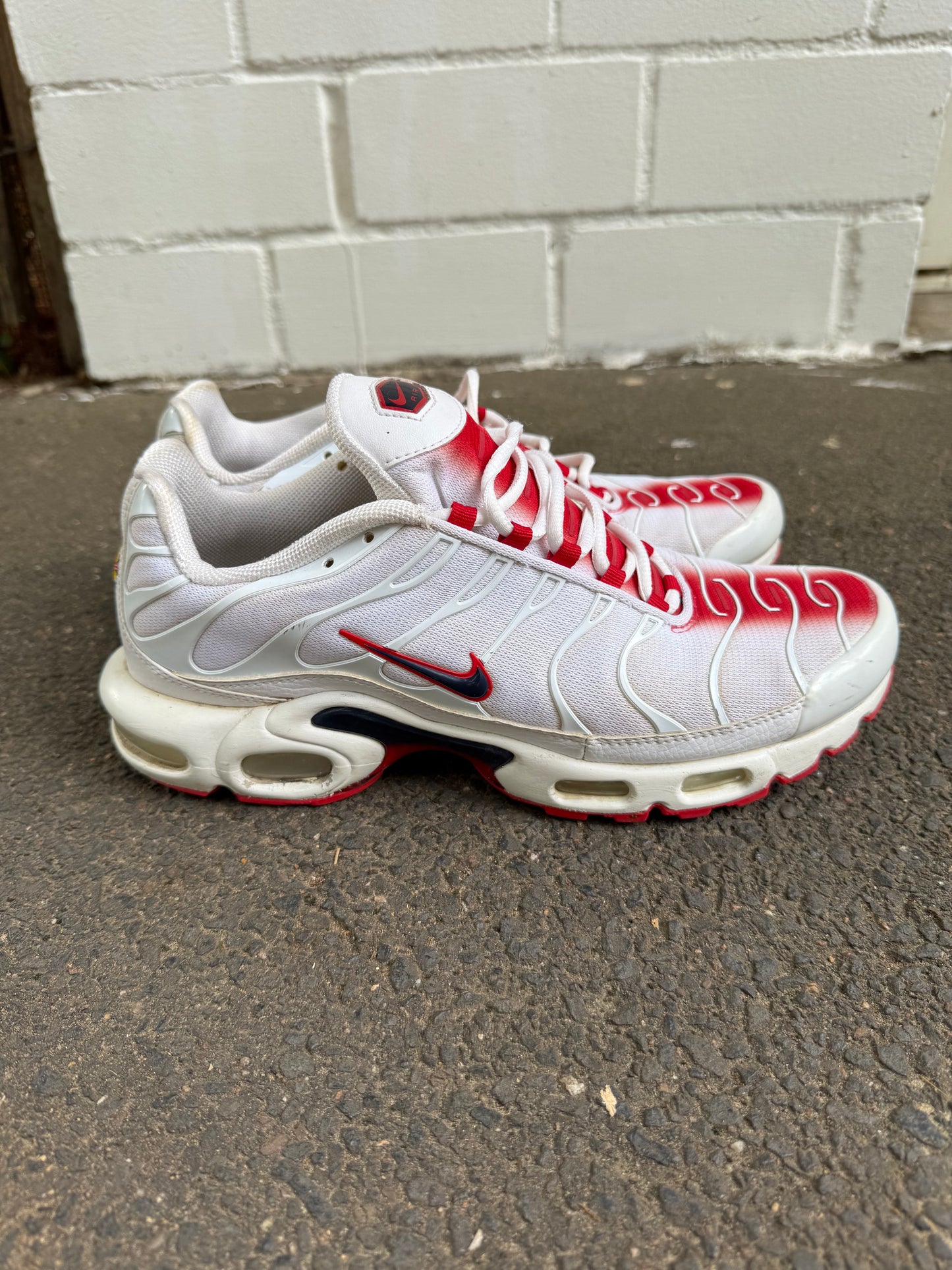 Nike TN OG White Navy University Red Schuhe 43