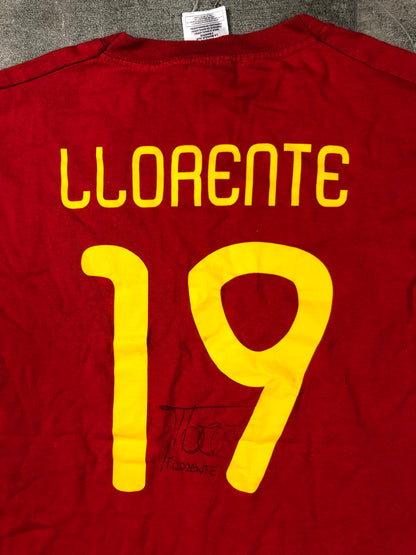 Spanien Trikot Llorente WM-Shirt 2010 (mit Unterschrift) XS