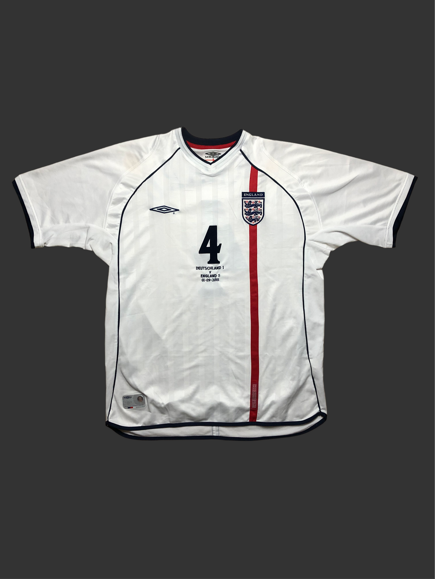 England Steven Gerrard Trikot Umbro XL 2001